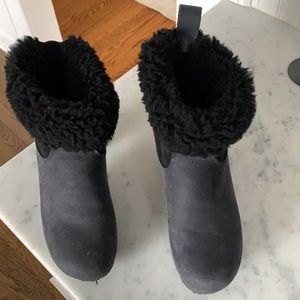 NO.6 booties. Navy and black size 36